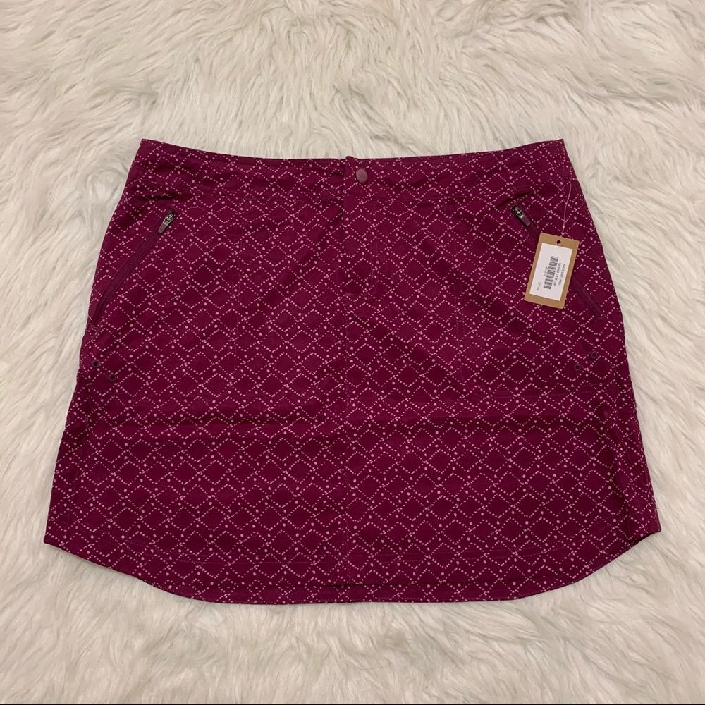 Title Nine Purple Printed Shibori Wave Rogue Skirt Size 8